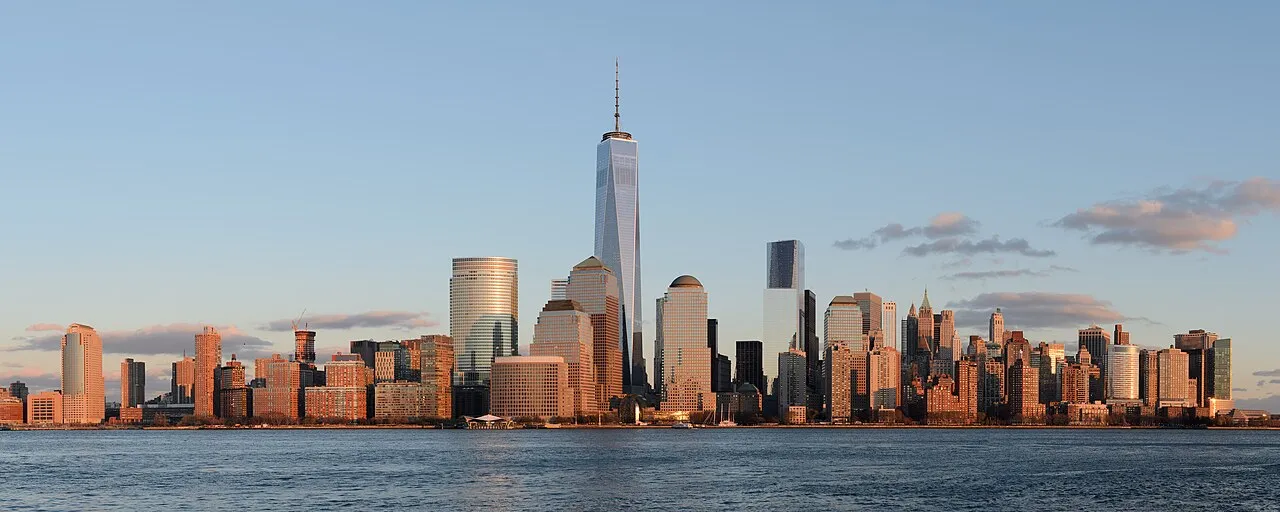 Lower Manhattan from Jersey City November 2014 panorama 2
