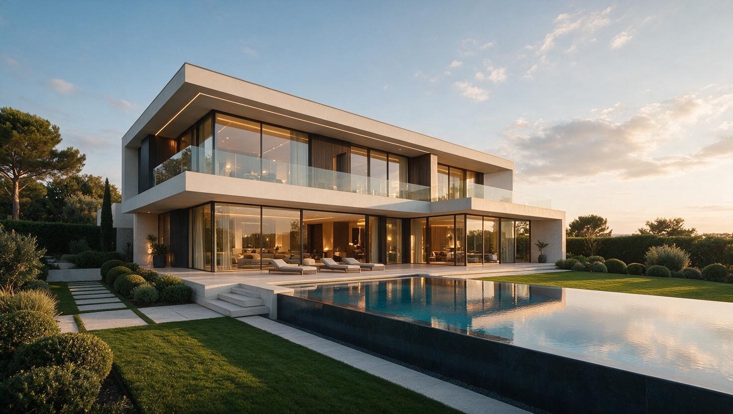Architectural image in a concept website